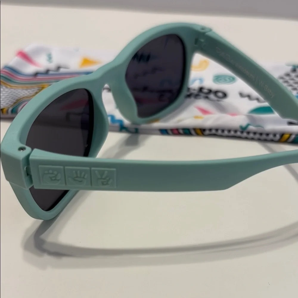 Ruffle Butts Mint Sunglasses with Black Lenses